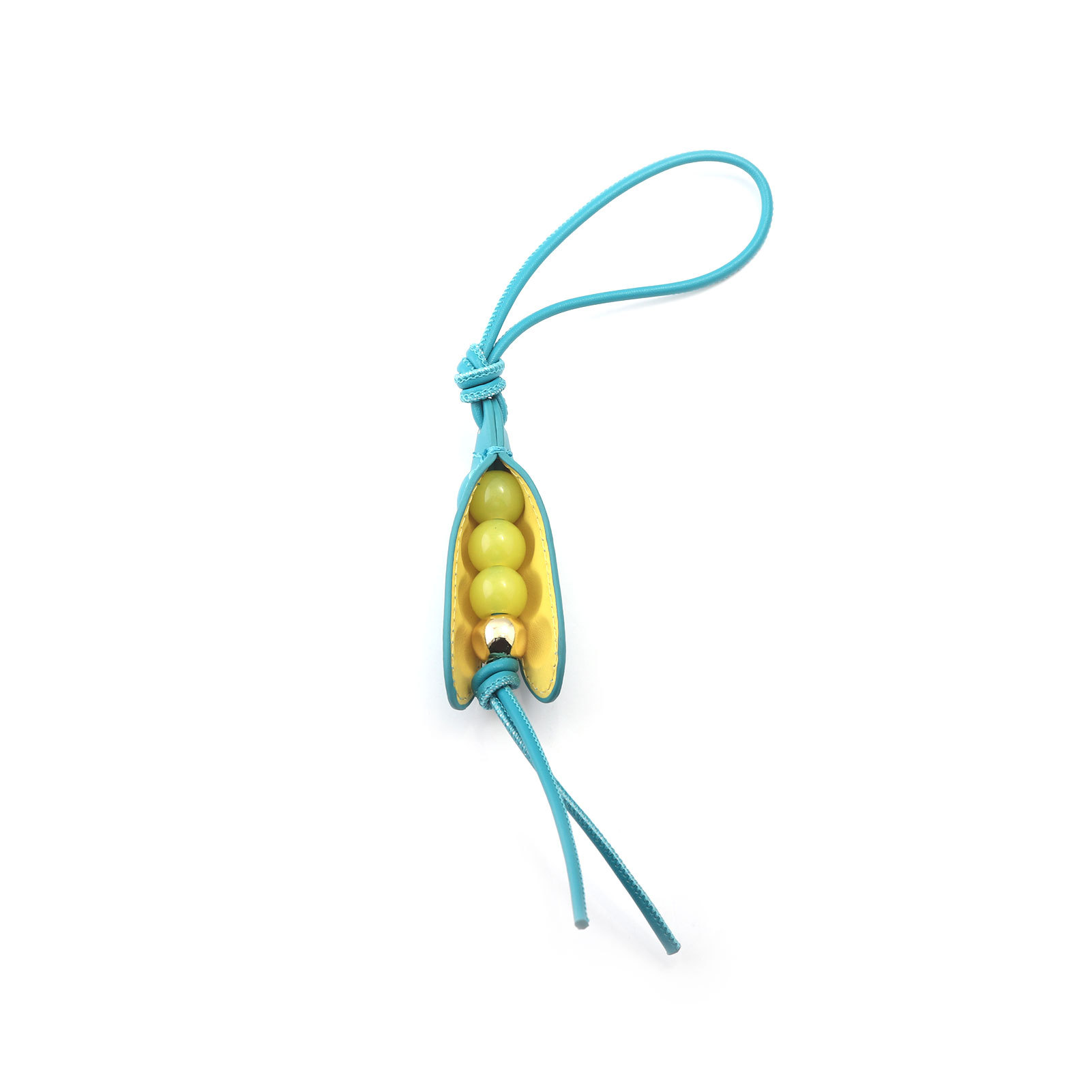 Creative pea pod pendant leather pendant